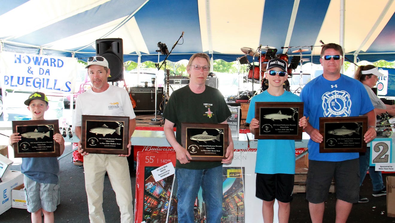 Great Lakes Salmon Derby winners, and Manitowoc man lands grizzly bear