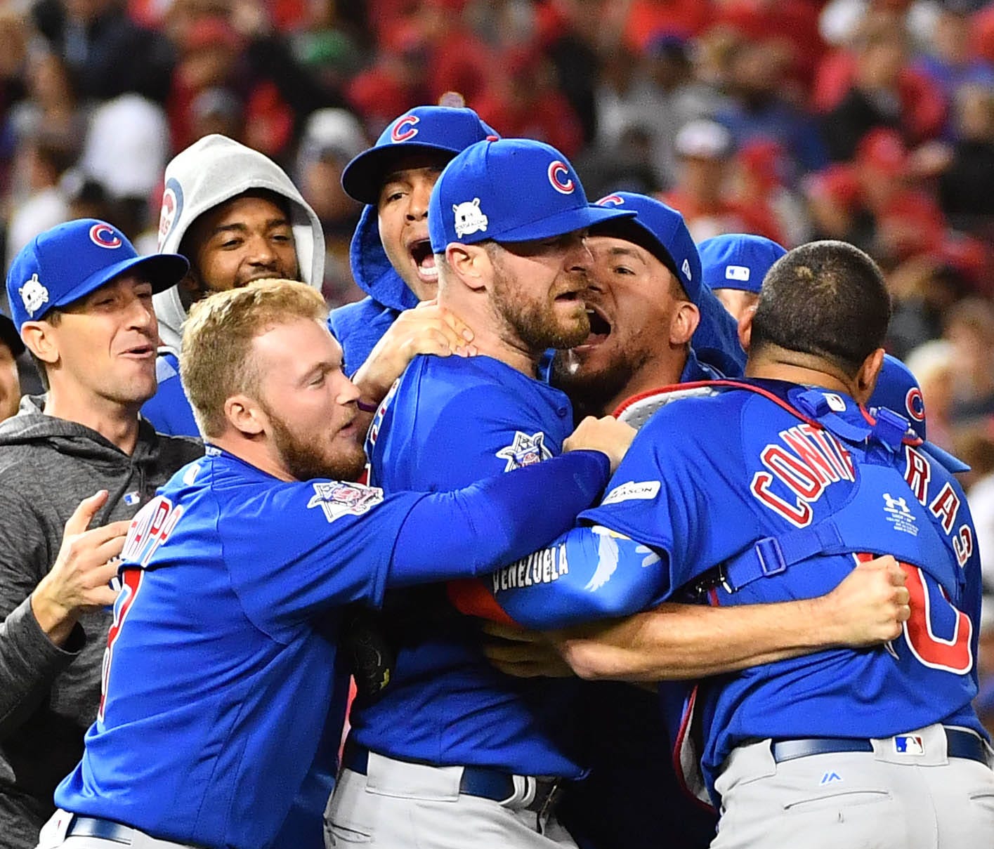 After celebrating their NLDS victory against the Nationals, the Cubs had their flight to Los Angeles was diverted to Albuquerque.