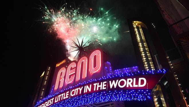 New Year's Eve celebration in downtown Reno on Dec. 31, 2016/Jan. 1, 2017.