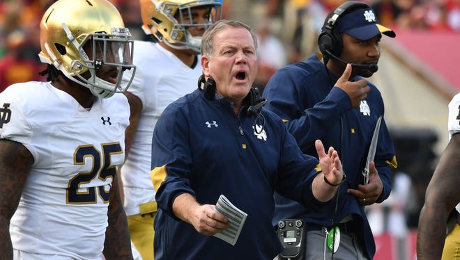 Notre Dame and coach Brian Kelly have had a rough fall.