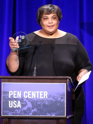 Roxane Gay is honored with the Freedom to Write Award during the PEN Center USA's 25th Annual Literary Awards Festival. Gay will be speaking at the Ruby Diamond Concert Hall on March 6.