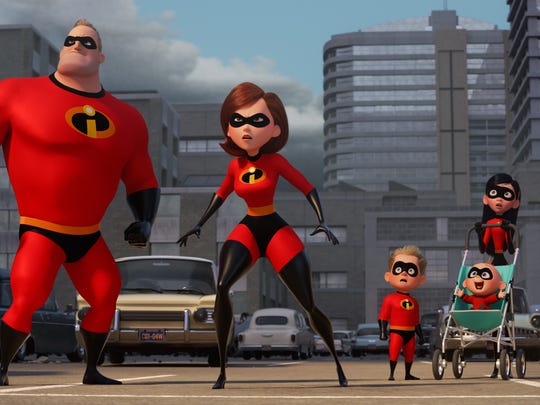 "Incredibles 2" doesn't miss a beat, opening right where the first movie left off.