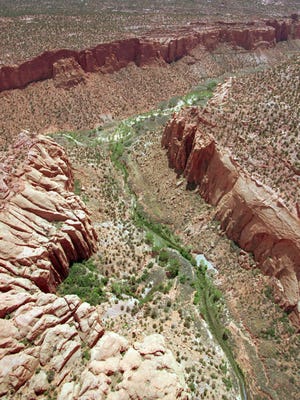 This May 30, 1997, file photo, shows the varied terrain of Grand Staircase-Escalante National Monument near Boulder, Utah.