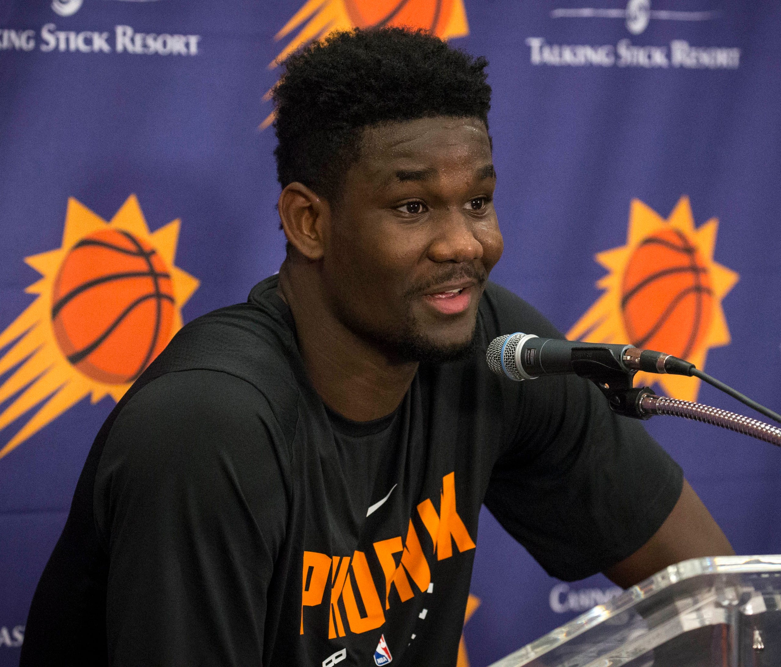 Deandre Ayton, who worked out for the Suns last week, is the presumptive No. 1 pick.
