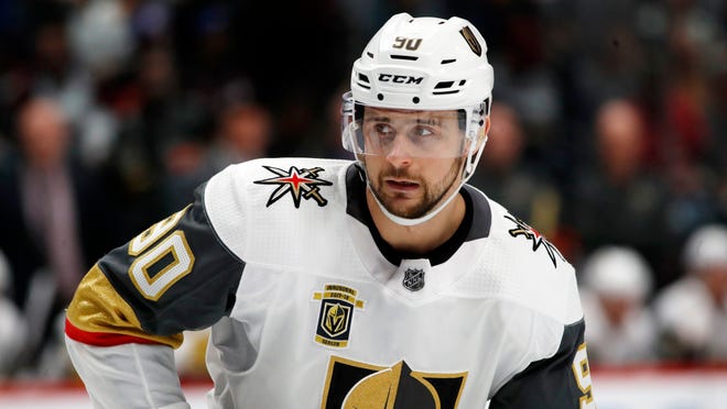 Tomas Tatar skates for the Vegas Golden Knights in March. Tatar was traded to the Montreal Canadiens in a deal announced Sunday.