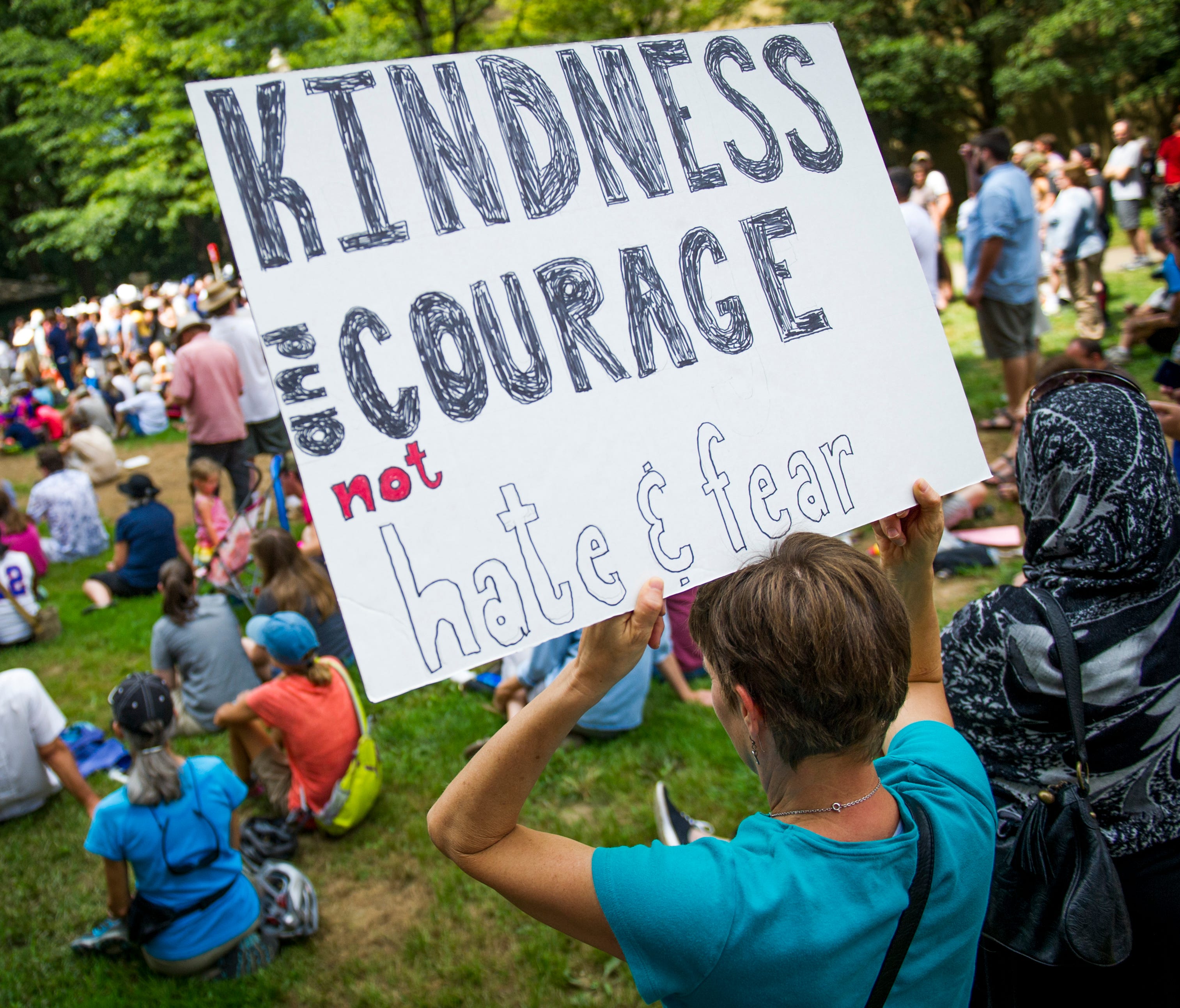 A kindness rally in Knoxville, Tenn., on Aug. 26, 2017.