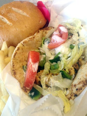 The Chicken Shawarma from Hunny and Bunny food truck.