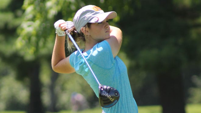 Two-time defending Women's City champion Samantha Hatter show a 72 on Saturday in the first round.