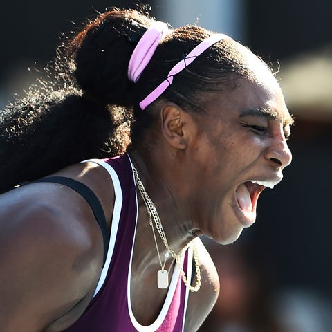 United States Serena Williams celebrates winning t