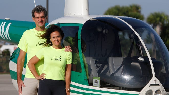 Gavin Cresswell and Tania Melkonian own Str8 Up Aviation, a local flight school and tourism business based at Page Field in Fort Myers.