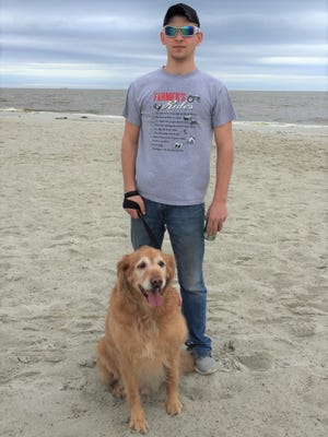 Tyler and his faithful companion Duke have been together since Tyler was 4 years old.