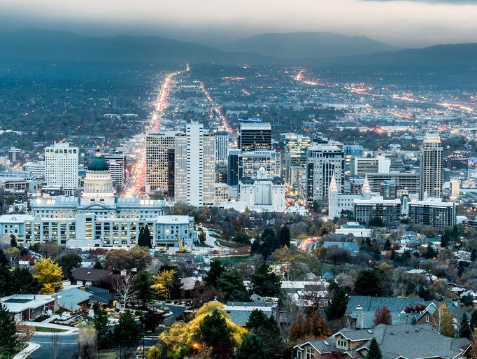 The population of Utah grew by 2.0% in 2016, nearly