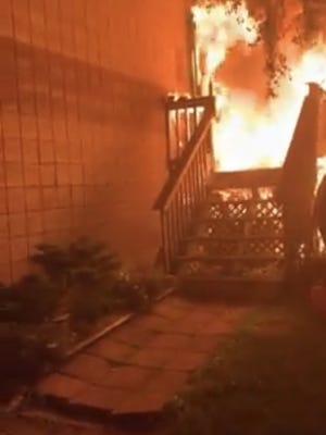 A fire broke out early Friday morning on the deck of a Granite Street residence.