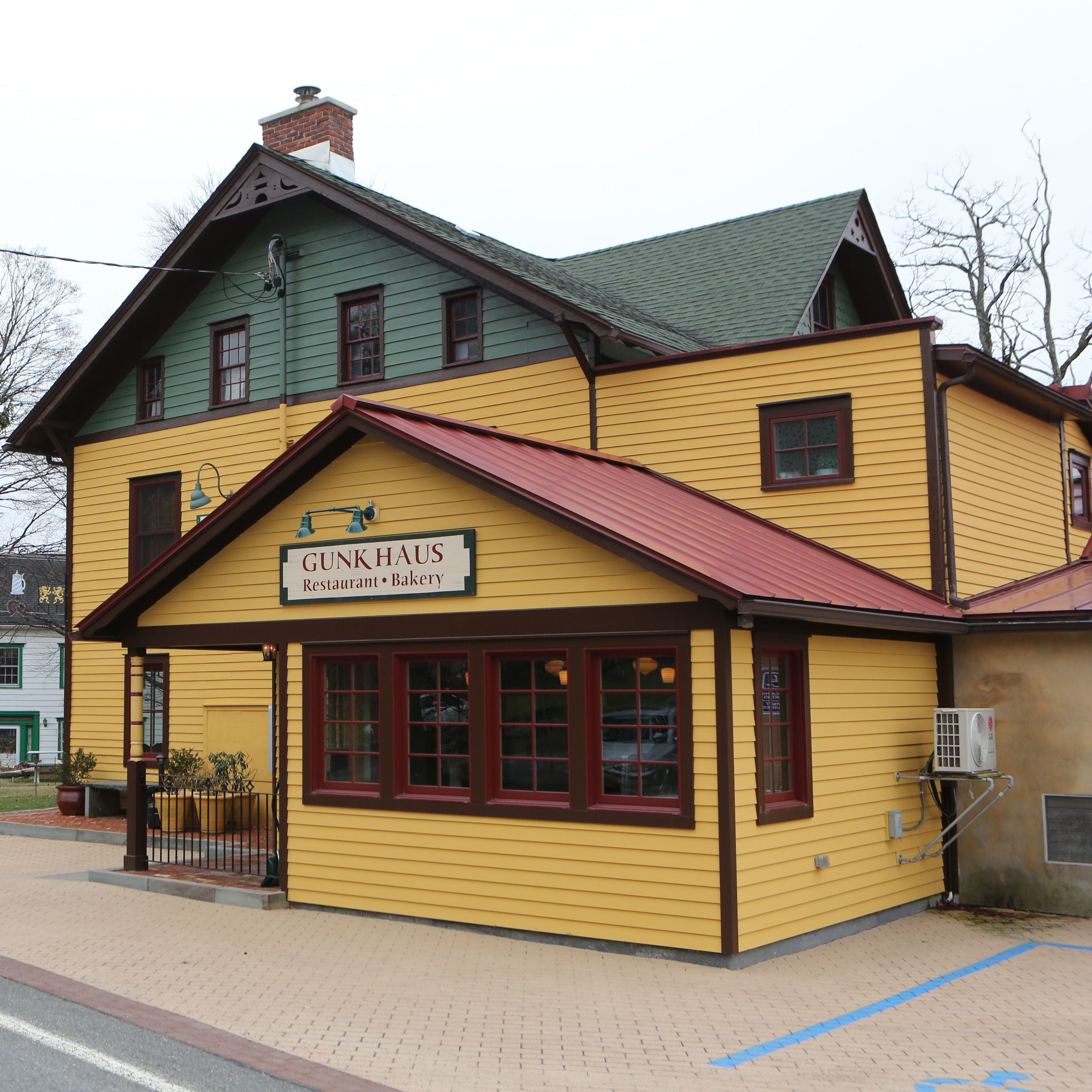 The exterior of the Gunk Haus restaurant on South Street in Highland.