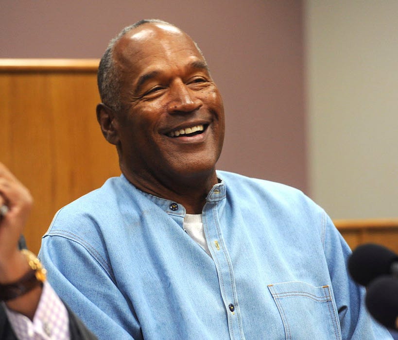 O.J. Simpson during his parole hearing at the Lovelock Correctional Center in Lovelock, Nev., on July 20, 2017.