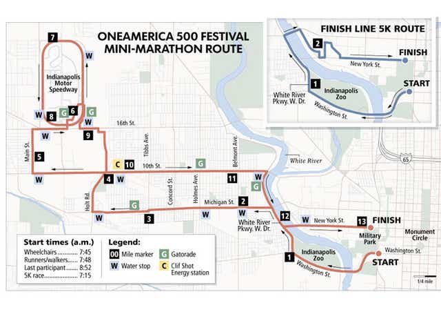 Marathon Indy Nov 3 2022 Map