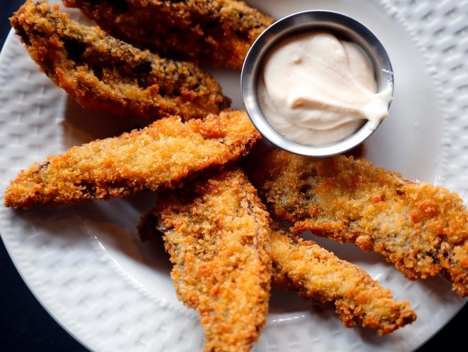 Breaded portobellos from Streetcar 209 Thursday, Dec.
