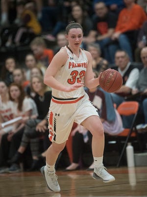 Palmyra's Olivia Richardson scored a game-high 19 points in the Cougars' 45-43 loss to Lower Dauphin on Friday.