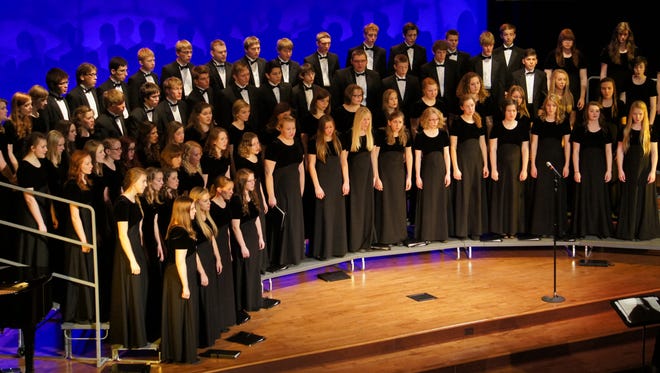 The Youth Chorale of Central Minnesota performs a 2014 concert at Calvary Community Church. The chorale has its final solo concert of the season this Sunday.