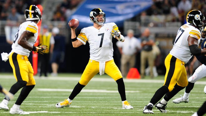 Pittsburgh Steelers quarterback Ben Roethlisberger hasn't played since Week 3 in St. Louis due to a knee injury.