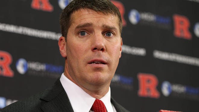 Rutgers football coach Chris Ash discusses his recruiting class, Wednesday, February 3, 2016, at the Hale Center in Piscataway. 