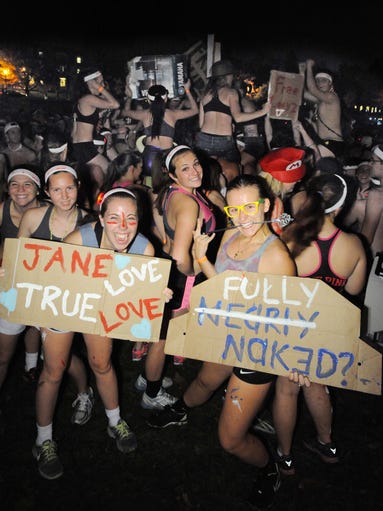 Nearly Naked Mile Run at Indiana Bloomington Campus
