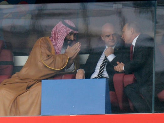 Saudi Arabia's Crown Prince Mohammad bin Salman, FIFA