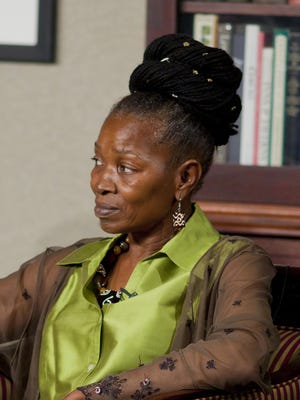 Betty Tyson being interviewed on September 17, 2010 for a story on people freed from prison after wrongful convictions.