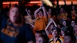 Fans cheer on the Predators at Ascend Amphitheater