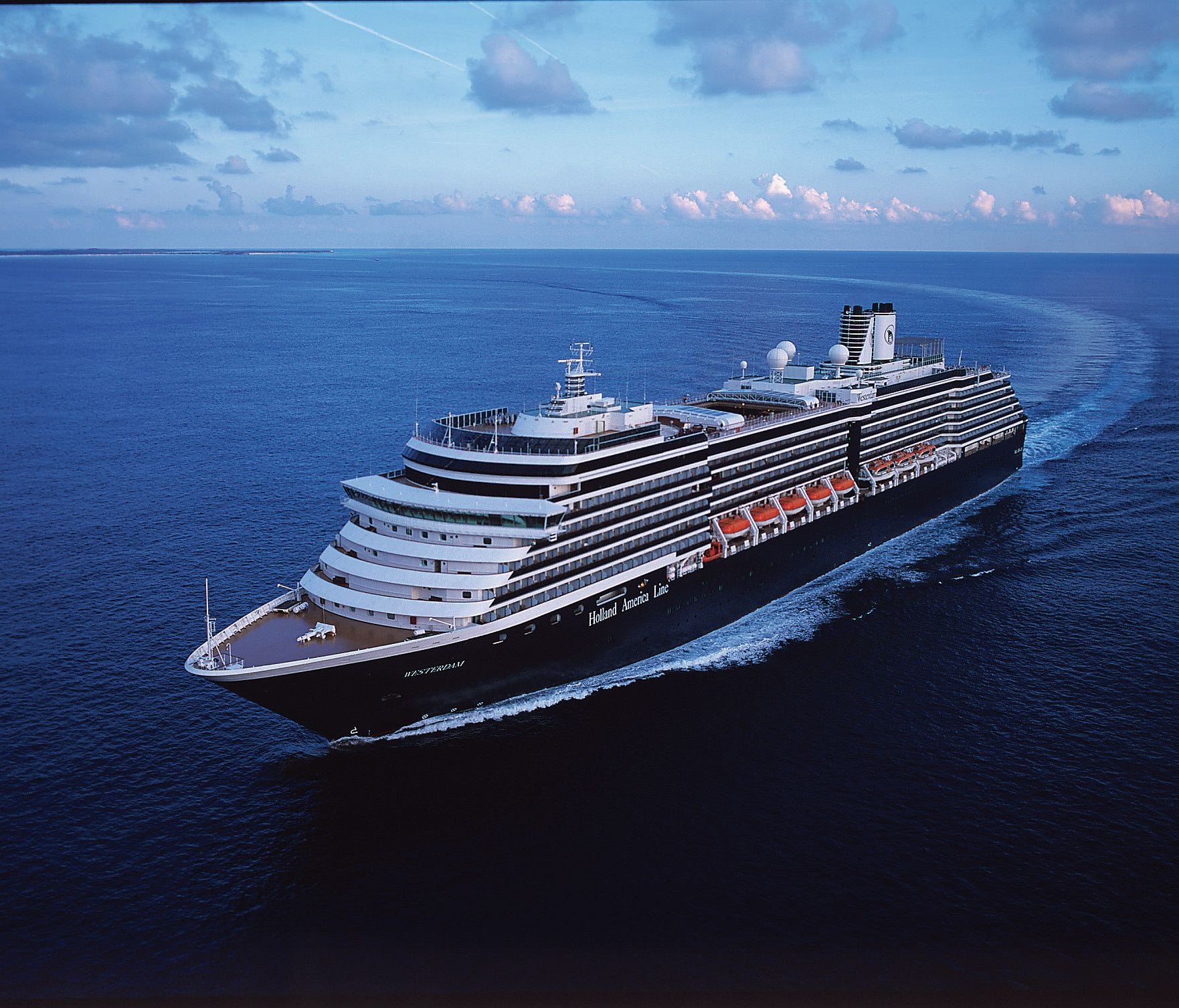 The 1,916-passenger Westerdam is one of Holland America's bigger vessels.