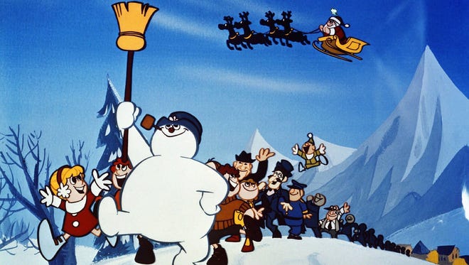 Frosty and his friends set off in search of the North Pole, in "Frosty The Snowman," the classic animated musical special narrated by Jimmy Durante. "Frosty" airs on CBS at 8 p.m. Friday. 

NY355
