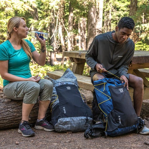 Lightweight nylon packs make for easier days