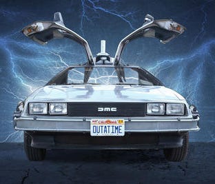 The DeLorean gained fame as a time-travell machine in the 