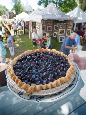 Scene from a past Blueberry Fair in Kennebunk.