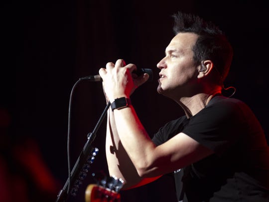 Mark Hoppus performs with Blink-182 at the Ak-Chin