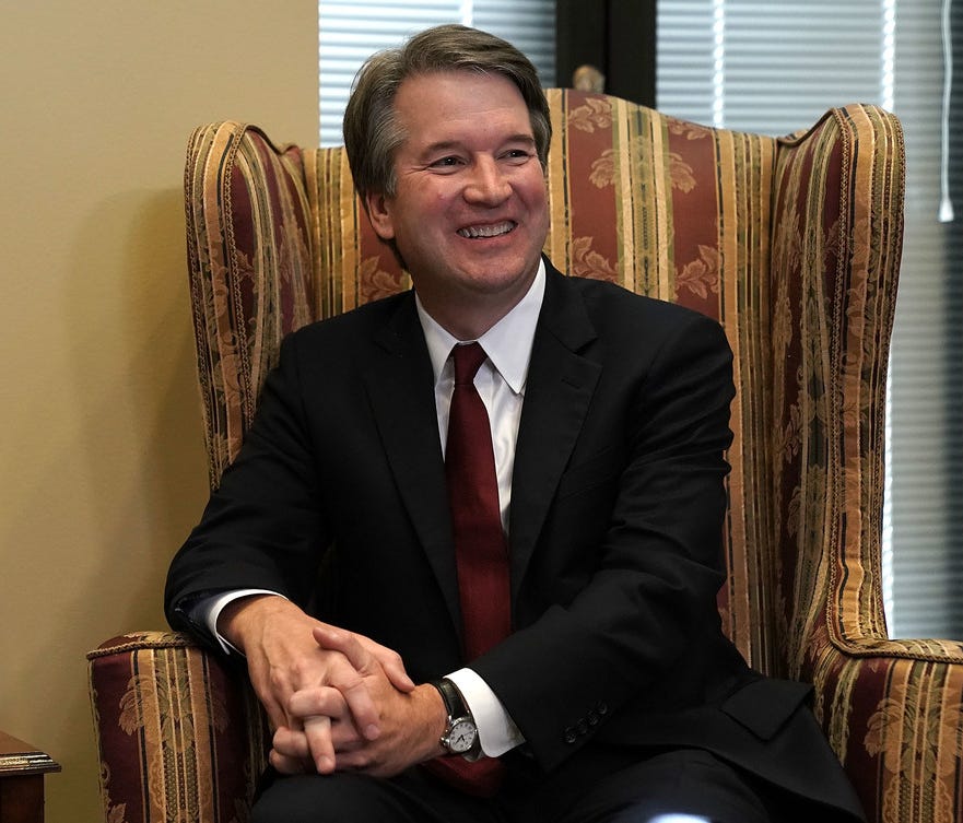 Judge Brett Kavanaugh on Capitol Hill on July 18, 2018.
