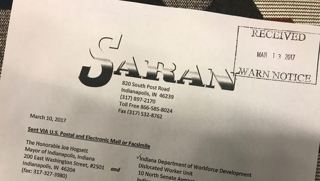 A recent WARN notice details the summer closure of Saran Industries.
