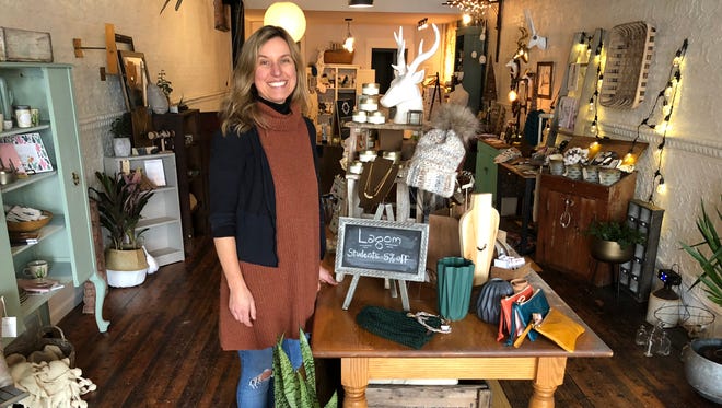 Brooke Albanese of Albion opened Lagom, which specializes in handmade artisan home and living goods, in January at 40 Main St. in Brockport.