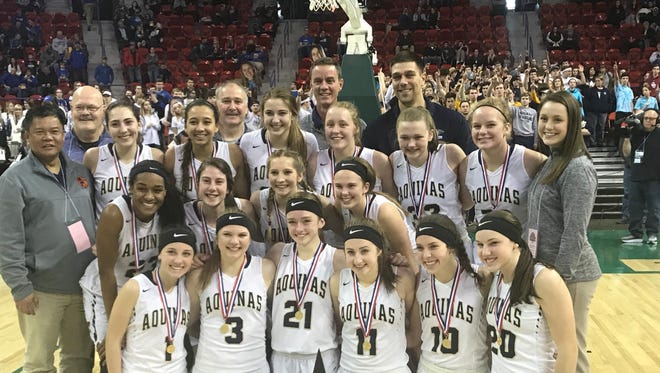 With its victory over Melrose-Mindoro on Saturday, La Crosse Aquinas won its first WIAA state title.