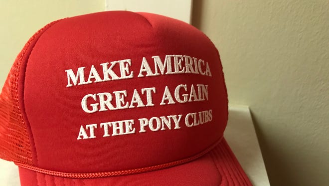 The Pony strip club passed out "Make America Great Again at the Pony Clubs" hats for Stormy Daniels' performance in Evansville. June 19, 2018.
