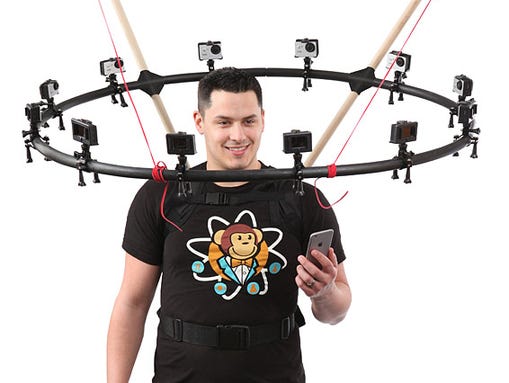 The Do-It-Yourself, 360-degree Selfie Rig, ThinkGeek's