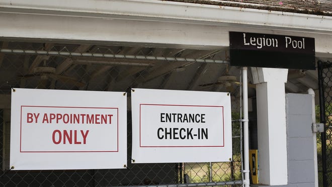 The entrance to the University of Georgia's COVID-19 testing site at Legion Field on campus. The number of cases reported by UGA increased this week.