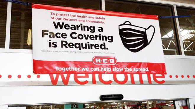 As of Wednesday, customers are now required to wear face coverings when entering many H-E-B grocery store locations, including those in Stephenville and Granbury.