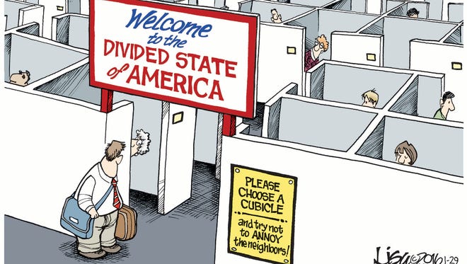 Divided State of America