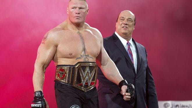 Brock Lesnar will face Goldberg at Sunday's "Survivor Series" pay-per-view event.