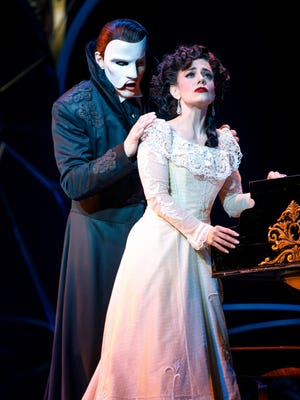 Gardar Thor Cortes and Meghan Picerno in "Love Never Dies."