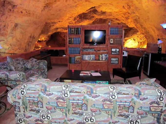 Grand Canyon Caverns Arizona's deepest, darkest hotel room