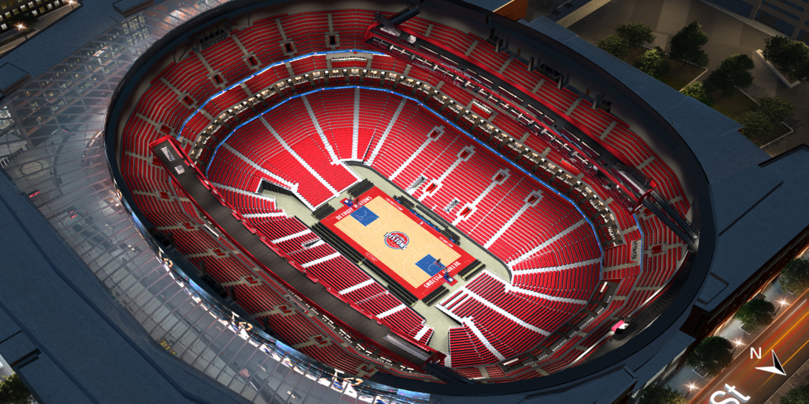 Take A Look Pistons Virtual Tour Of New Arena
