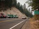 Crews head past the Trinity County line along Highway