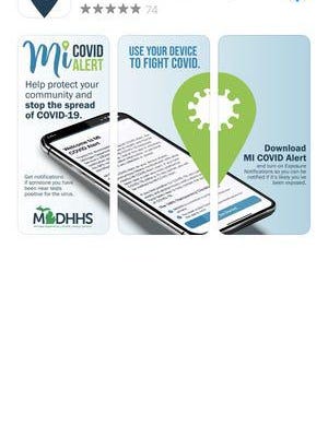 Called MI COVID Alert, the free app for iOS and Android smart devices was rolled out statewide Monday by the state Department of Health and Human Services in conjunction with the Michigan Department of Technology, Management and Budget.